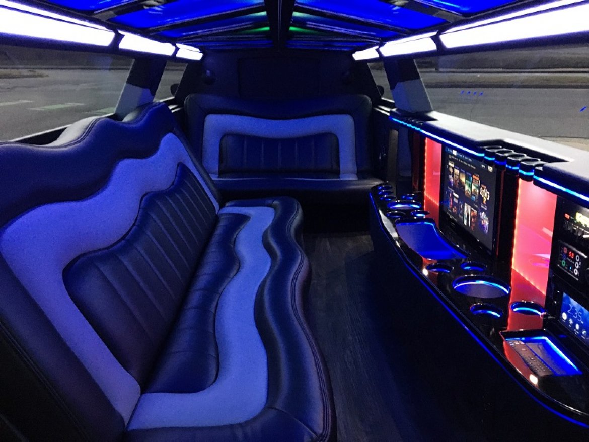 Luxury limousine interior for business travel